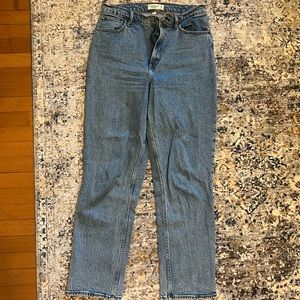 90s straight ultra high rise Abercrombie jeans